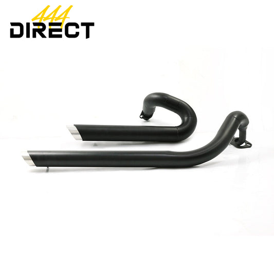 YAMAHA XVS 650 UNLEASHED SHORT PIPES WITH REMOVABLE BAFFLES