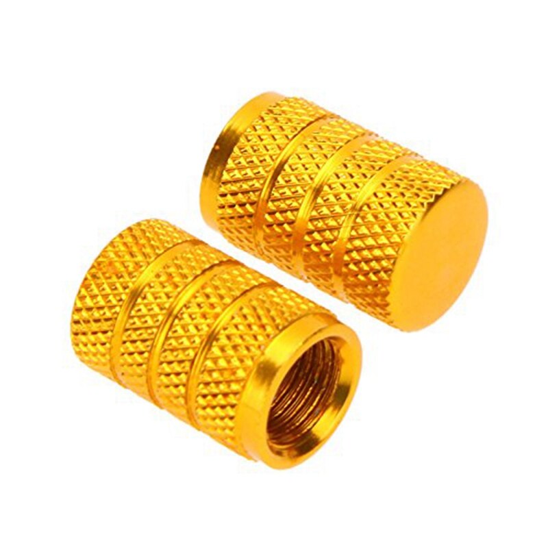 4X GOLD TYRE VALVE CAPS